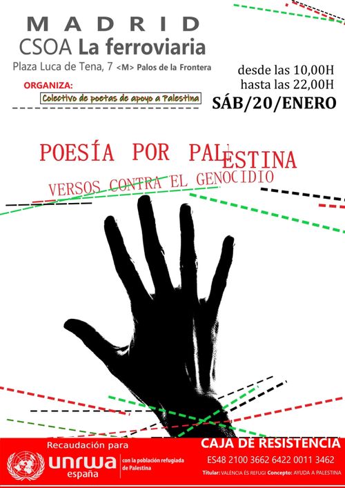 Poesía por Palestina: Versos contra el Genocidio