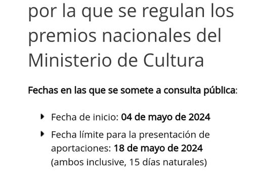 🤜🤛 apoyar la eliminación del Premio Nacional de Tauromaquia 