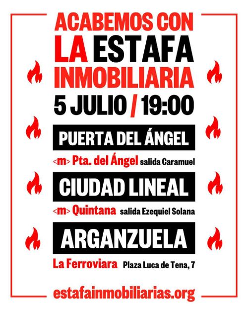 Acabemos con la estafa inmobiliaria