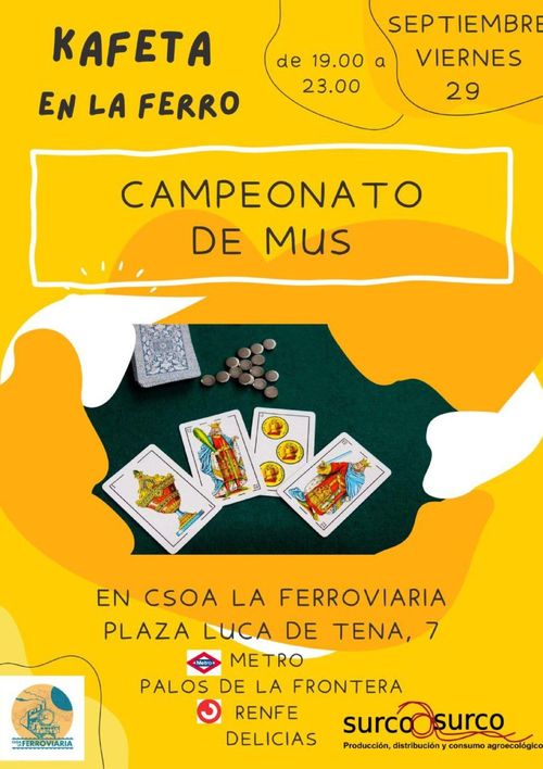 Kafeta en la Ferro. Campeonato de Mus.