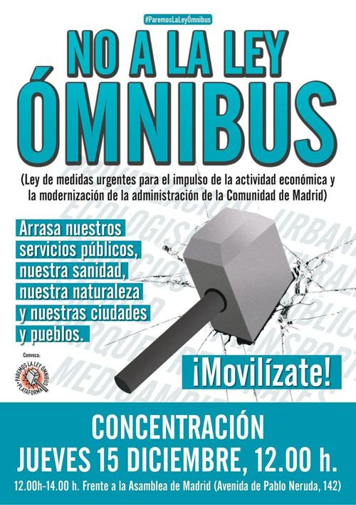 No a la ley ómnibus