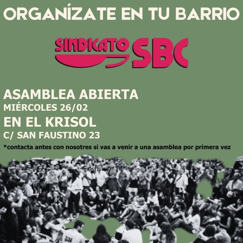 Asamblea abierta del Sindicato de Barrio de San Blas Canillejas 