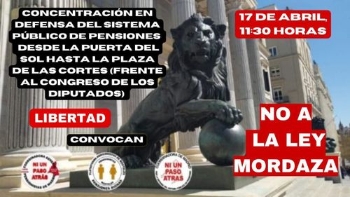 Concentración en defensa del sistema público de pensiones