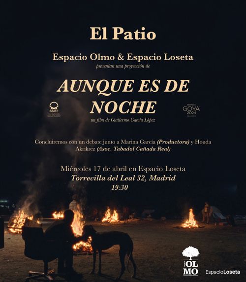 Proyección del corto ‘Aunque es de noche’