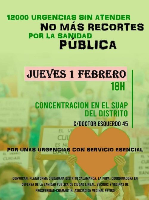No más recortes por la sanidad pública