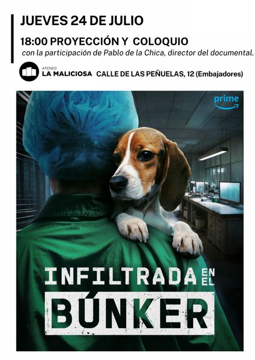 Proyección de “Infiltrada en el búnker”