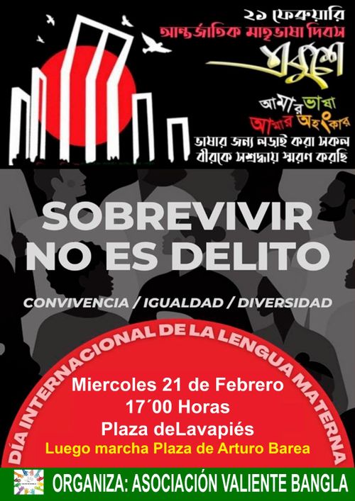 La comunidad bangla madrileña quiere celebrar el Día Internacional de la Lengua Materna