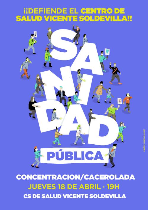 Concentración en defensa del Centro de Salud Vicente Soldevilla
