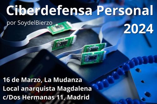 Ciberdefensa personal. Taller a cargo de SoydelBierzo.
