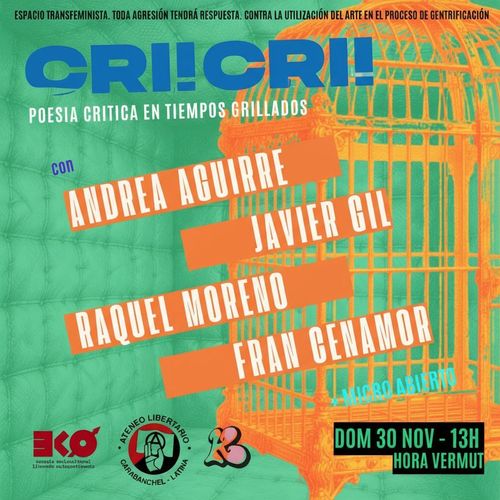 Poesía crítica en tiempos grillados