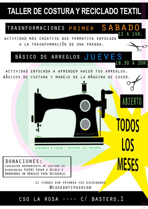 Taller cosTura 🧵