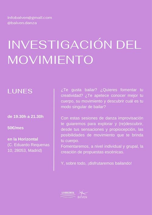Investigación del Movimiento