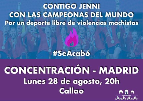 Concentración por un deporte libre de violencias machistas