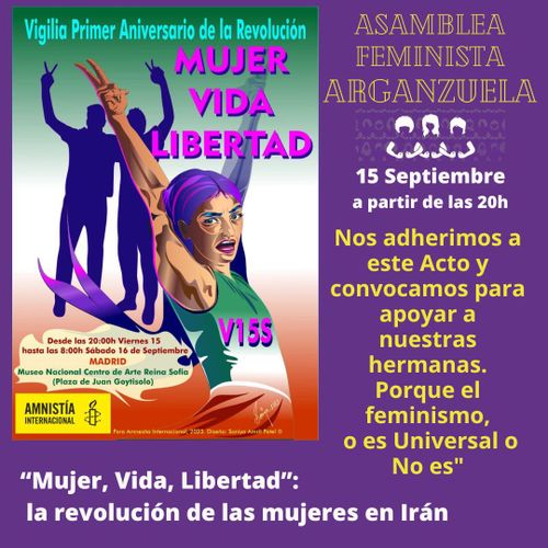 Mujer, Vida, Libertad’: Aniversario revolución de las mujeres en Irán