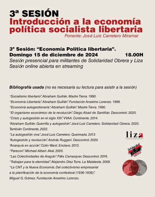Economía Política Libertaria - 3° Sesión - Introducción a la Economía Política Socialista Libertaria