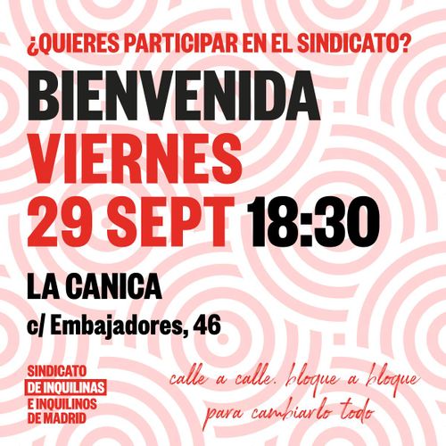 Asamblea de bienvenida del Sindicato de Inquilinas