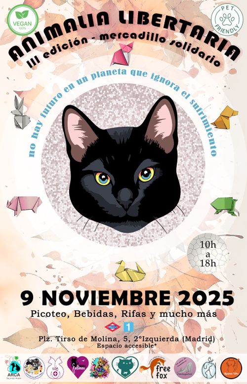 Mercadillo Solidario ANIMALIA LIBERTARIA (III)