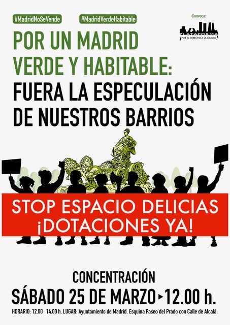 Concentración: "La ciudad es un derecho, no un negocio" 
