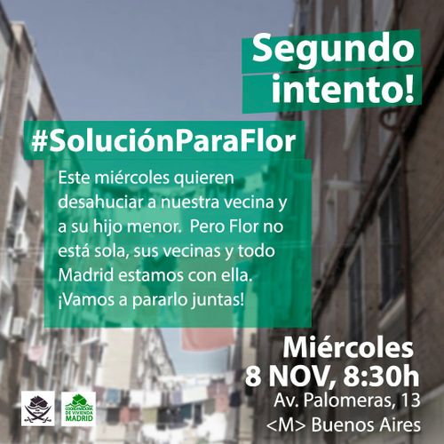 Desahucio: #SoluciónParaFlor Segundo intento!