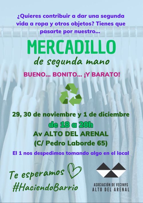  Mercadillo de segunda mano Alto del arenal