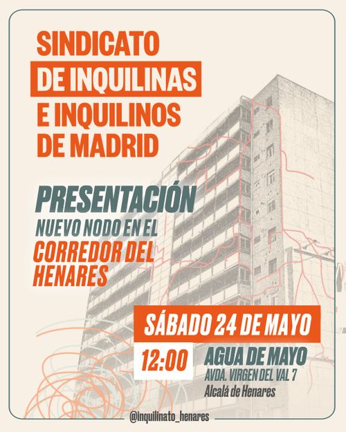 Sindicato de Inquilinas: Presentación nodo del Henares