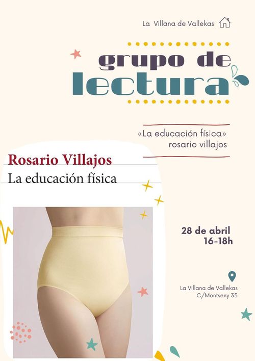 Grupo de lectura: La educación física de Rosario Villajos