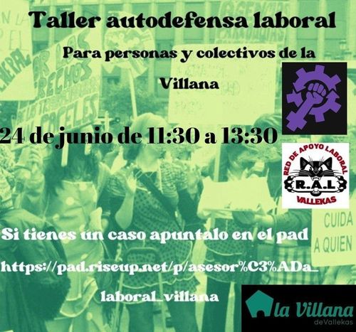 Taller autodefensa laboral