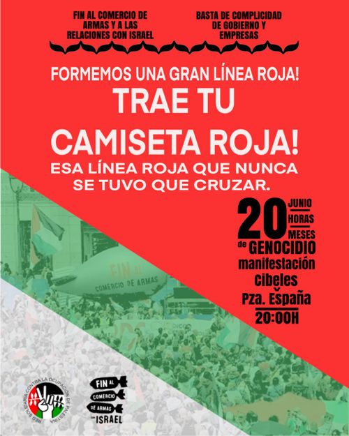 Gran línea roja, trae tu camiseta roja