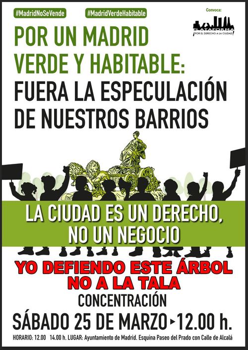 Concentración-manifestación «La ciudad es un derecho, no un negocio»