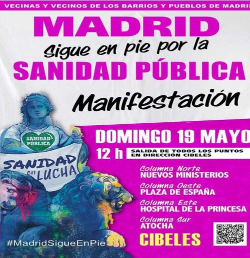 🏥 ⚪Madrid Sigue En Pié por la Sanidad Pública  🥼🩺 