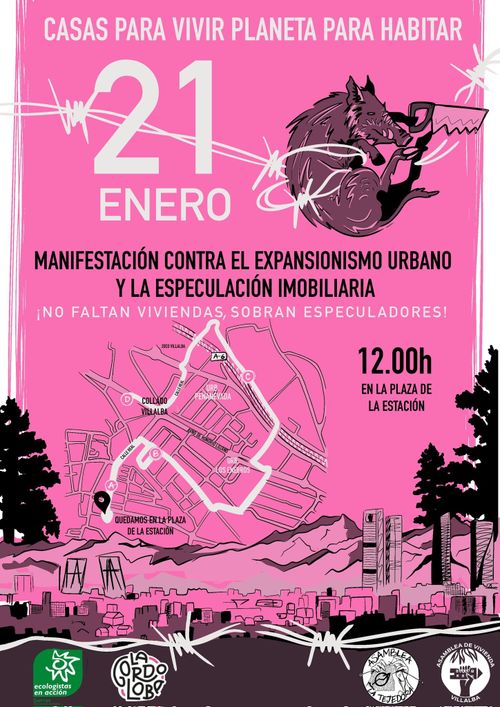 Manifestación: Casas para vivir, planeta para habitar