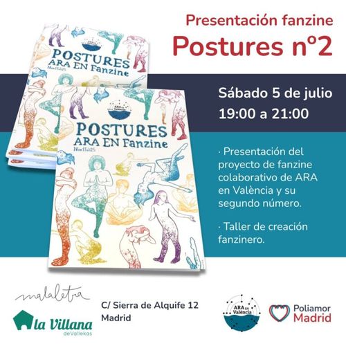Presentación del fanzine Postures y su segundo número