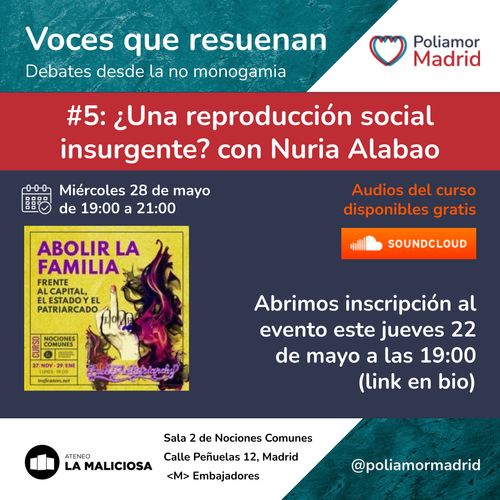 Voces que resuenan. Debates desde la no monogamia. Abolir la familia, capítulo 5