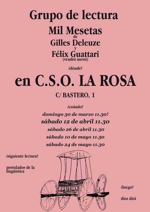 Grupo de lectura: Mil Mesetas