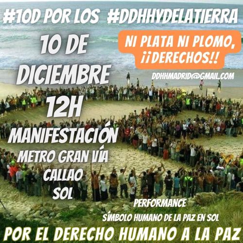 Manifestación por el Derecho Humano a la PAZ