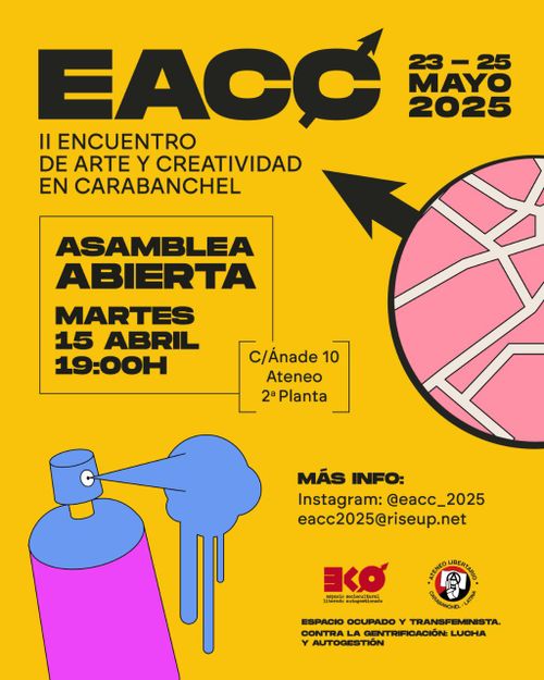 Asamblea preparatoria del Encuentro de Arte y Creatividad de Carabanchel