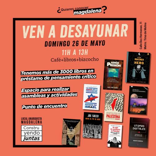 ¿Quieres conocer el Local anarquista Magdalena? Ven a desayunar el domingo 26