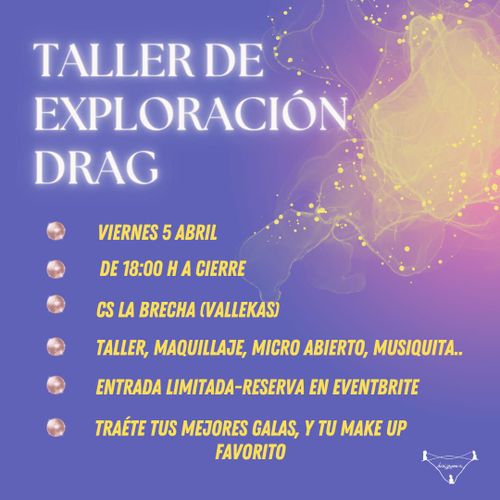 Taller de exploración Drag