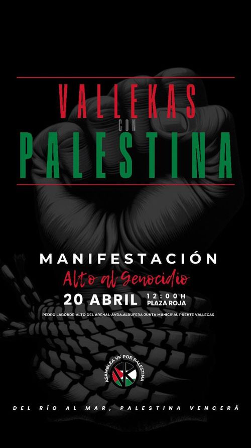 Manifestación alto al genocidio