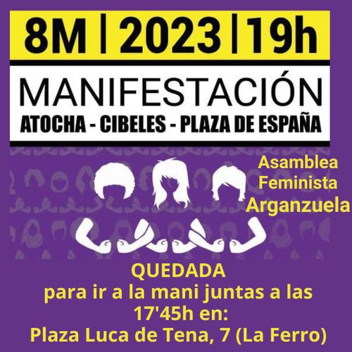 Quedada para ir a la mani juntas
