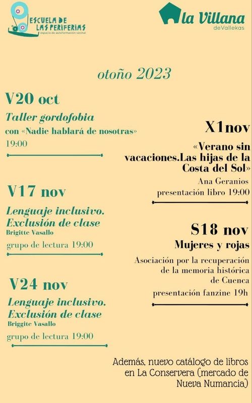 Taller Gordofobia con "Nadie hablará de nosotras"