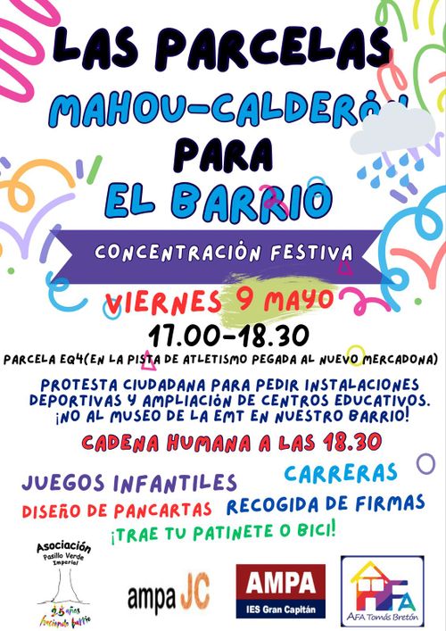 Protesta ciudadana: ‼️ Concentración  #MahouCalderón para el barrio ‼️ 