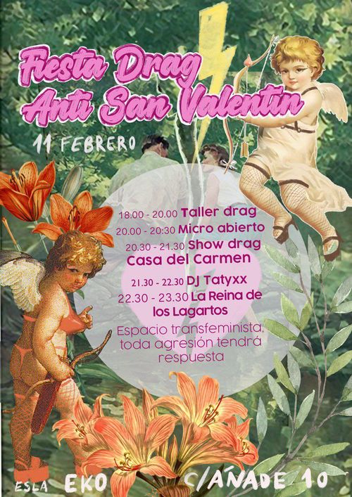 Fiesta drag anti san valentin