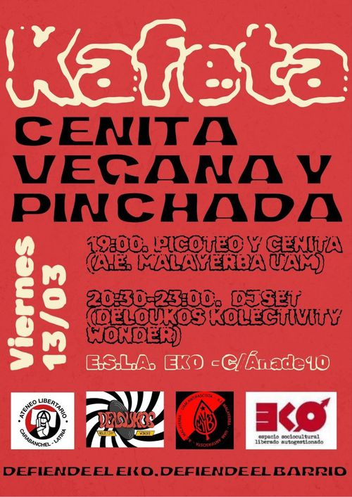 Kafeta EKO por el Ateneo Libertario Carabanchel Latina