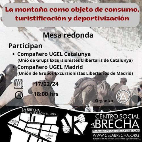 Mesa redonda: La montaña como objeto de consumo, turistificación y deportivización