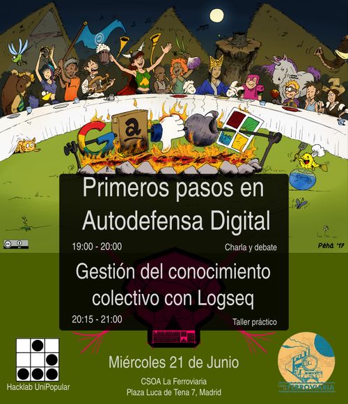 Primeros pasos en Autodefensa Digital y Gestión del conocimiento colectivo con Logseq