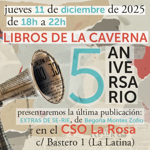 5º ANIVERSARIO - LIBROS DE LA CAVERNA