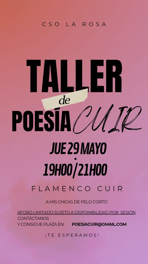 Taller Poesía Cuir