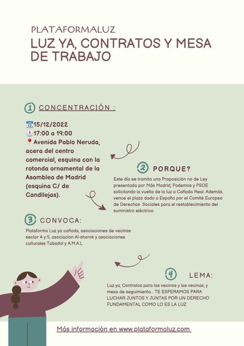 LUZ YA, CONTRATOS Y MESA DE TRABAJO