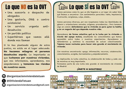Asamblea Organización Vivienda Tetuán
